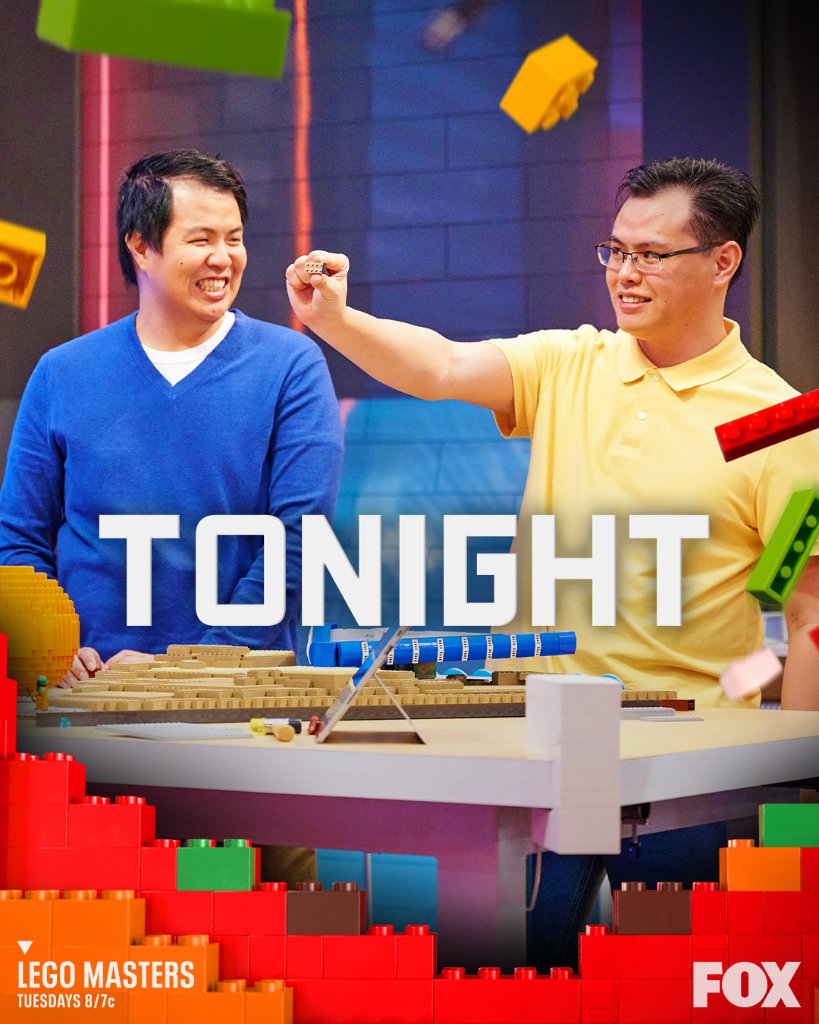 Brick on! 👏 

#LEGOMastersFOX is back TONIGHT at 8/7c on <a href="/FOXTV/">FOX</a>.