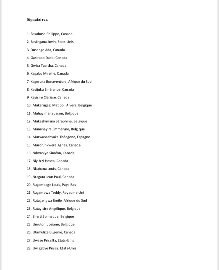 mulijeanclaude's tweet photo. 28 #rescapés du génocide perpétré contre les Tutsi #interpellent le régime du #FPR, en signant cette déclaration:
« #Déclaration à l’État rwandais relative à nos inquiétudes suite à l’arrestation et à la détention de Mr Aimable #Karasira Uzaramba du 6 juin 2021 » @GifrGroupe https://t.co/fj2hJnxao5