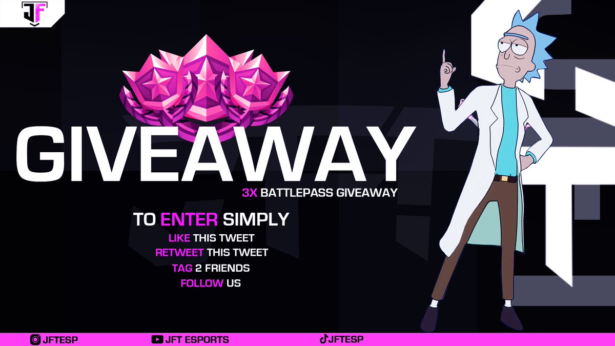 JFTesp's tweet photo. [#ANNOUNCEMENT]

3 X Chapter 2 Season 7 BATTLE PASS GIVEAWAY

Steps to enter:
❤️+♻️+👥Tag 2 freinds https://t.co/oIU29YsJ6w