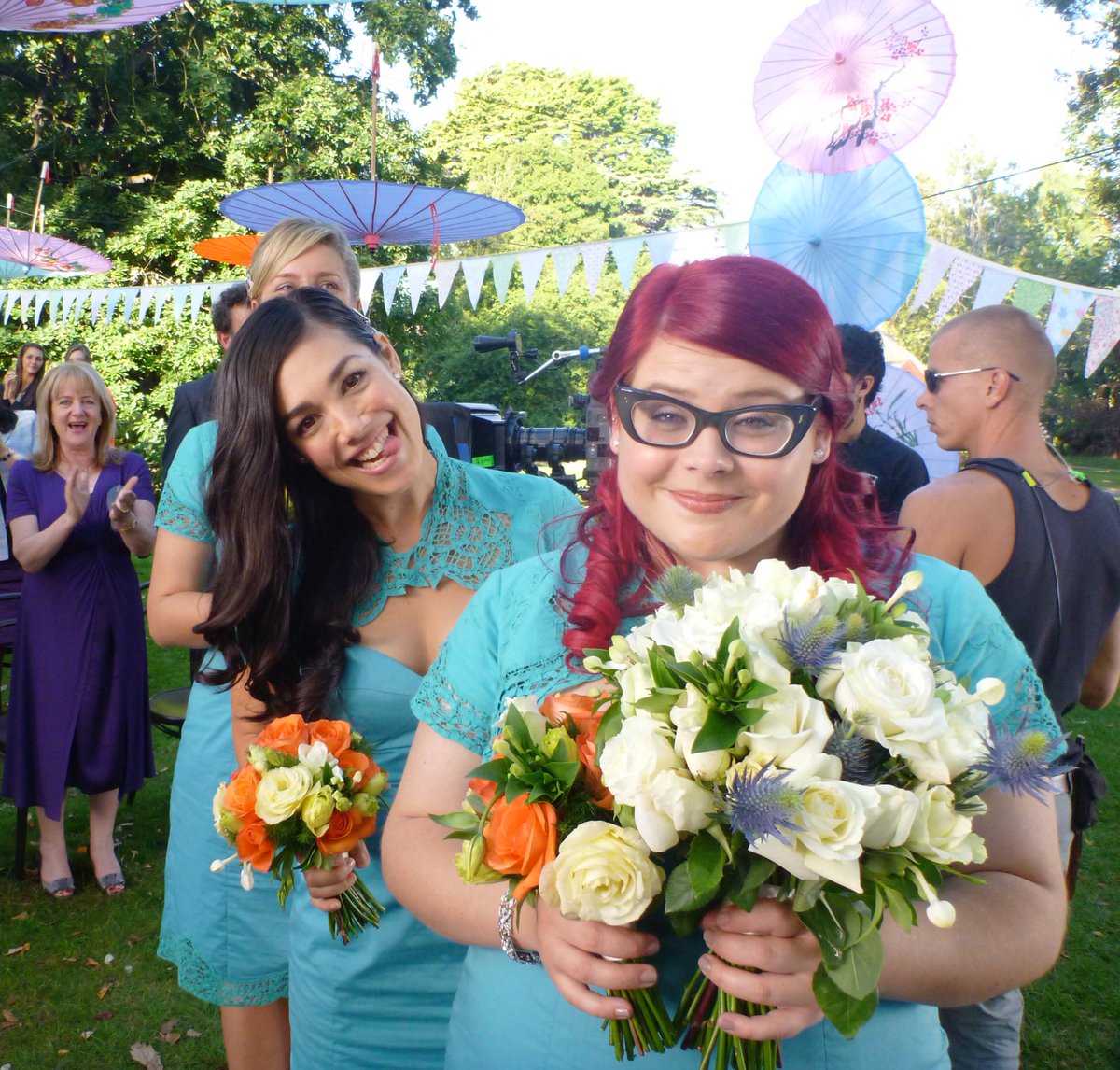 The one &amp; only <a href="/melissabergland/">Melissa Bergland</a> is joining me live tomorrow 1pm AEST on Insta!! We talk everything from #WinnersAndLosers, Into The dark &amp; her glorious Logie win given by One Direction. Fun fact: This snap Jonathan took of the girls on Becs wedding day during the season 1 finale