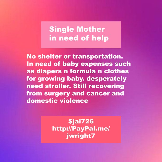 @fundingbooster 
Baby needs formula and we need room rent ASAP
URGENT 
#MutualAidRequest #TransCrowdFund #SurvivalFund #MutualAidSavesLives #PeopleHelpingPeople #ComradeCrowdfund #ShowUpForThis #RentalCrowdFund #HousingCrowdFund #EmergencyCrowdFund #NEISvoid