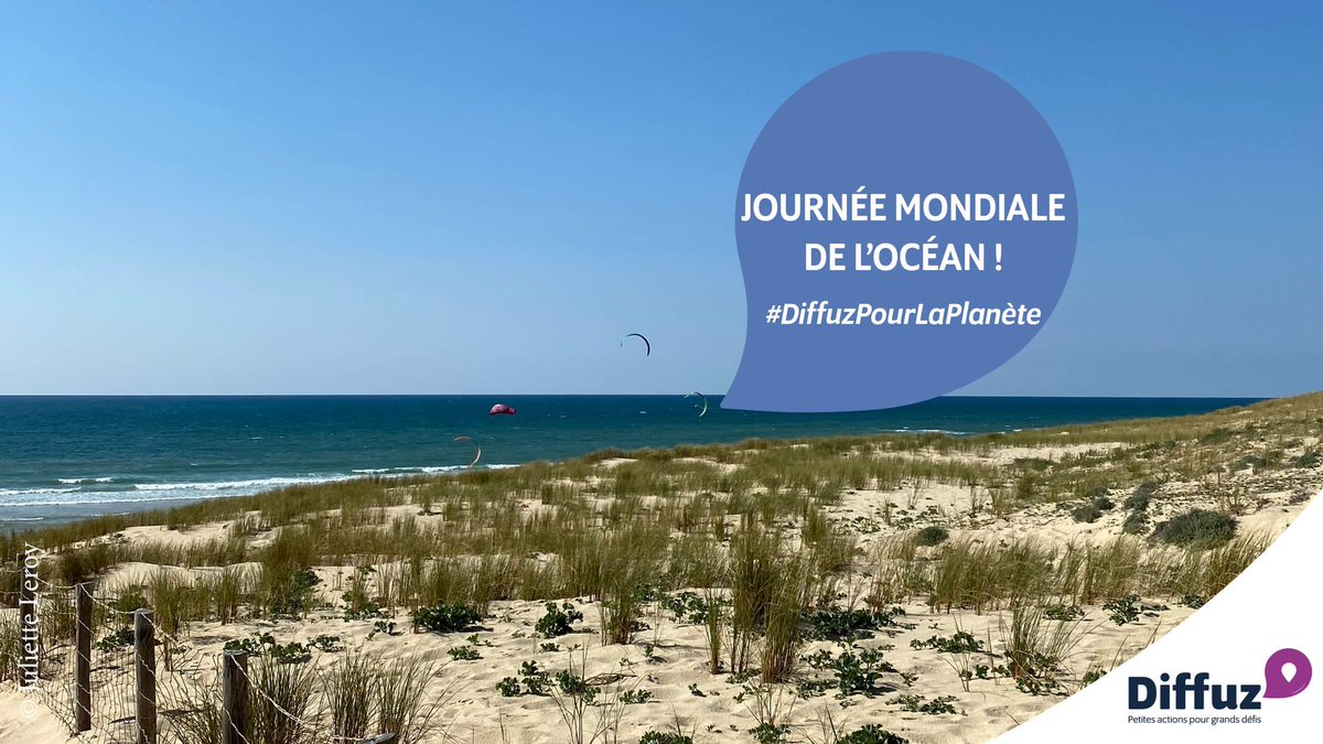 🌊✌️#JourneeMondialeDesOceans 
Belle journée pour relever les défis solidaires et environnementaux des associations sur #Diffuz!
👉 bit.ly/3xiRQqL