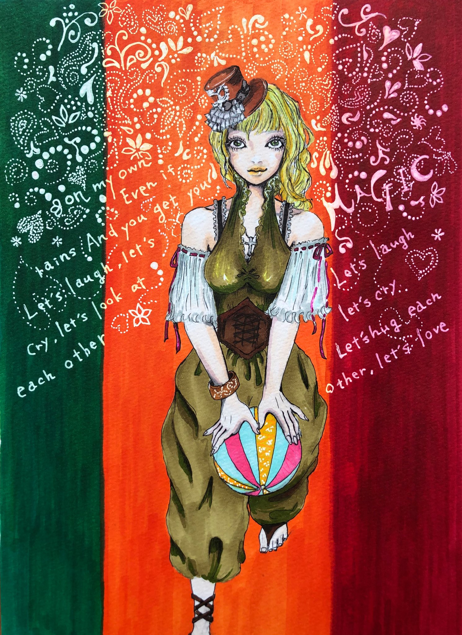 تويتر ﾁｴbrain على تويتر Magicianlady コピック イラスト ゴスロリ風味 金髪女子 ヘッドドレス T Co Fcjokvwerk