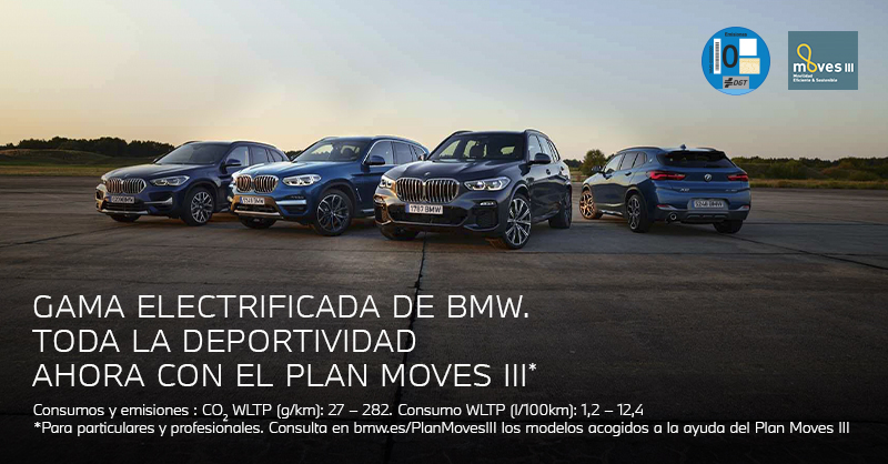 Conectado con tus valores, conectado con tus emociones, pero sobretodo, conectado con toda la deportividad. 
Descubre la gama electrificada de #BMW más completa y disfrútala ahora con las ventajas del Plan MOVES III
👉 engasa.es