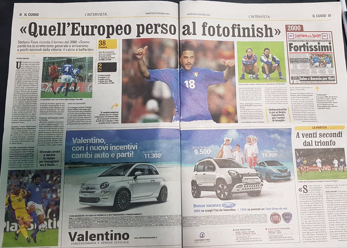 PaoloColantoni's tweet photo. Oggi in edicola speciale @IlCuoioedi con il @CorSport L'Europeo del 2000 raccontato da #StefanoFiore
#ilcuoio #amodonostro #GuerinSportivo #Corrieredellosport #Edipress #adversign https://t.co/rKWUJI3blh