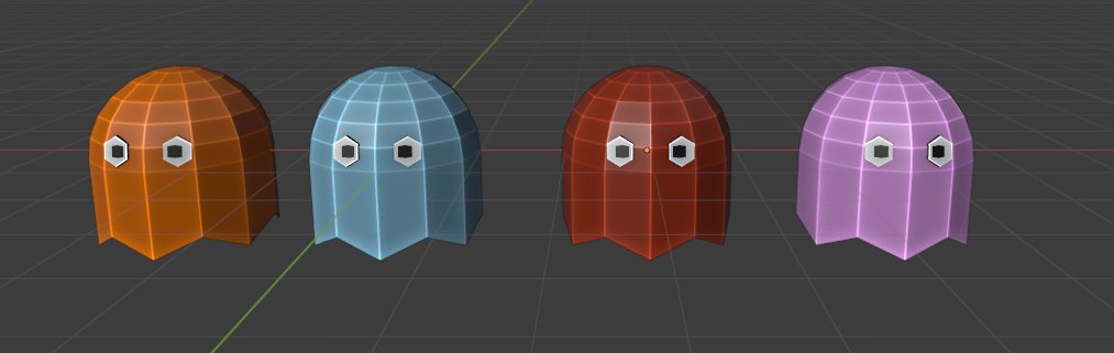 shaggysoftgames's tweet photo. What is Pacman without ghosts? #fanmade #pacman #pacman3D #Blender3D #retro #quickproject https://t.co/pPfiGGJsvm