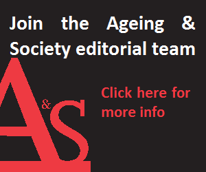 Ageing&Society (@ageing_society) on Twitter photo We are looking for new Associate Editors to join the
<a href="/Ageing_Society/">Ageing&Society</a> team
Applications close on 9th July - find out more information bit.ly/3pzLNvg
#GeroTwitter @britgerontology We are looking for new Associate Editors to join the
<a href="/Ageing_Society/">Ageing&Society</a> team
Applications close on 9th July - find out more information bit.ly/3pzLNvg
#GeroTwitter @britgerontology