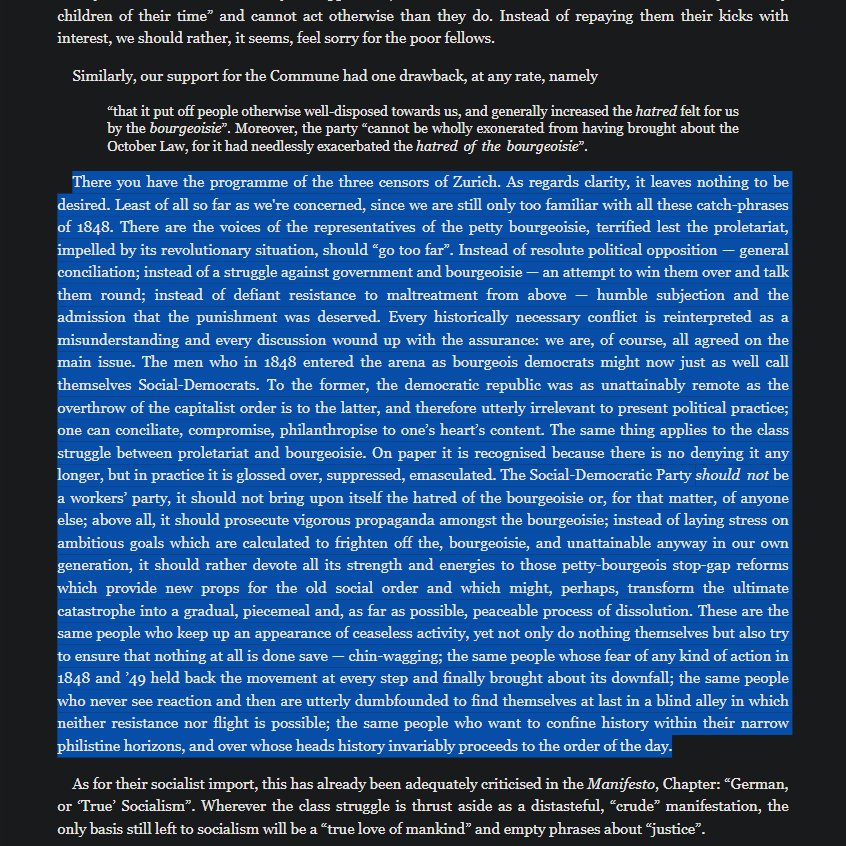 levosyt's tweet photo. @Athenion3 They aren't only wrong on the means, they are also wrong on the ends. The reformists usually forego the free association of producers et all and shoot for various forms of social democracy, so their means now suit their ends.

https://t.co/yB9HApUNO7 https://t.co/HPsELgEc5F