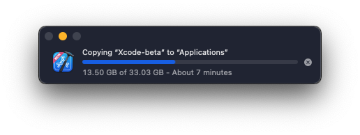 frederikRiedel's tweet image. 33.03 GB 😳 #Xcode13