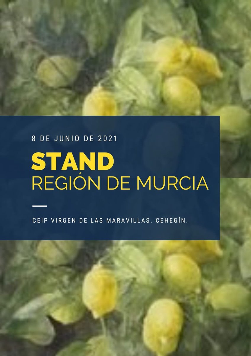 ceip_virgen's tweet photo. ¡Todo preparado para celebrar el Día de la Región de Murcia! 

📻 Programa de radio

🍋 Stand de la Región de la Murcia

🎼 Actuación de los Animeros de Cehegín y bailes tradicionales

Un día para conocer y disfrutar de las tradiciones de nuestra Región.

#DíaDeLaRegión #Murcia https://t.co/5sKYjJgkU8