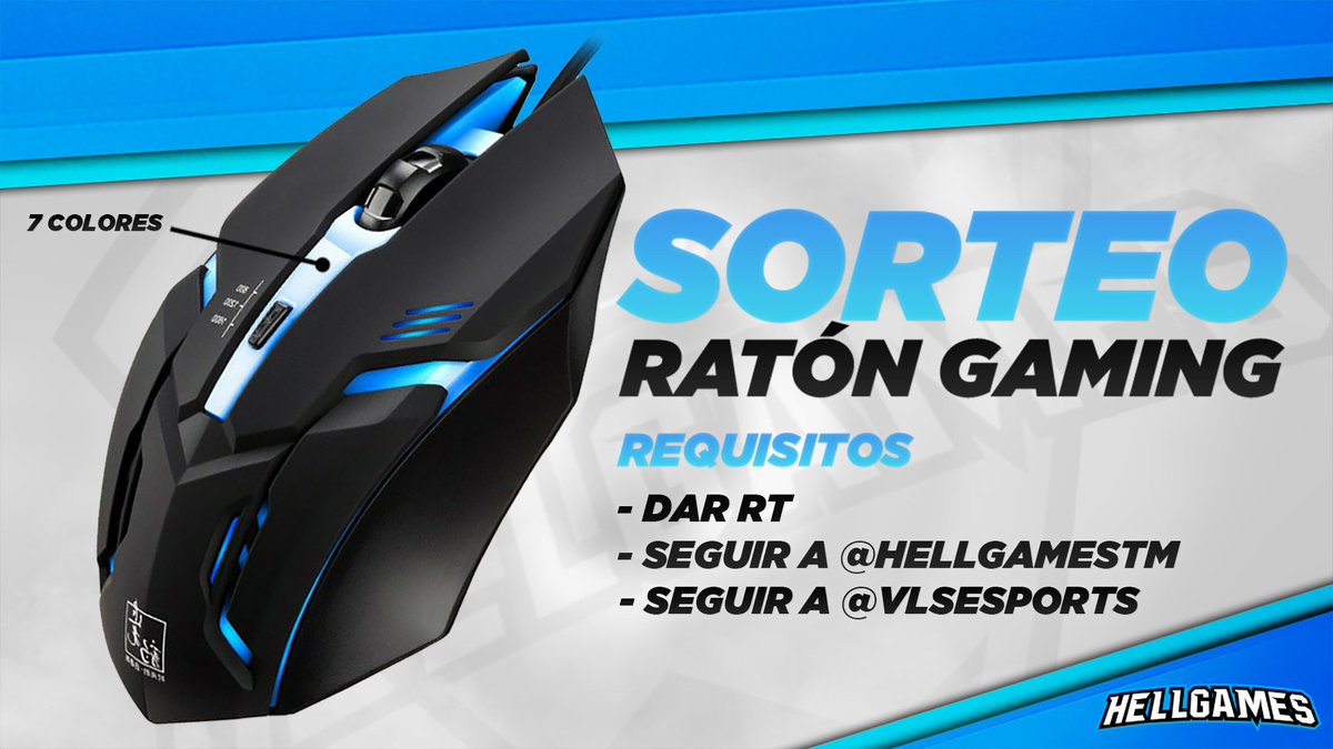 HellGames_es's tweet image. 🔥 ¡#SORTEO DE RATÓN #GAMING! 🎁🔥

REQUISITOS PARA PARTICIPAR:
• Dar RT 🔁
• Seguir a @HellGamesTM
• Seguir a @VlsEsports

Finaliza el 15/06 ⏳

¡SUERTE! 🍀