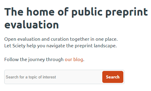 scietyHQ's tweet photo. Find preprints evaluation in one space! https://t.co/g2P9wB7Lrd