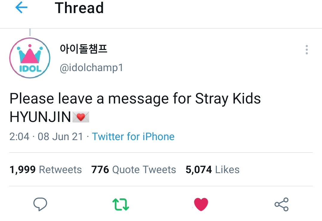 skzinfoespmx's tweet photo. "Hwang Hyunjin" es tendencia después del Tweet de idolchamp pidiendonos que le dejemos un mensaje a él 🤍🤍🤧

Todos los comentarios son mensajes re bonitos diciendo que lo extrañan y que seguirán acá apoyandoles https://t.co/eX1BK83pQf