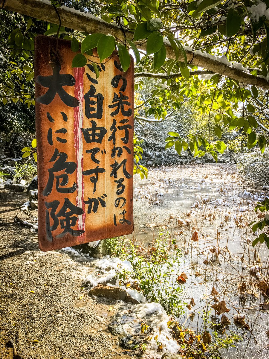 この先行かれるのはご自由ですが 大いに危険です という看板が掲げられた道がなんだか怖い せめて何がどう危険なのか教えて欲しい Togetter