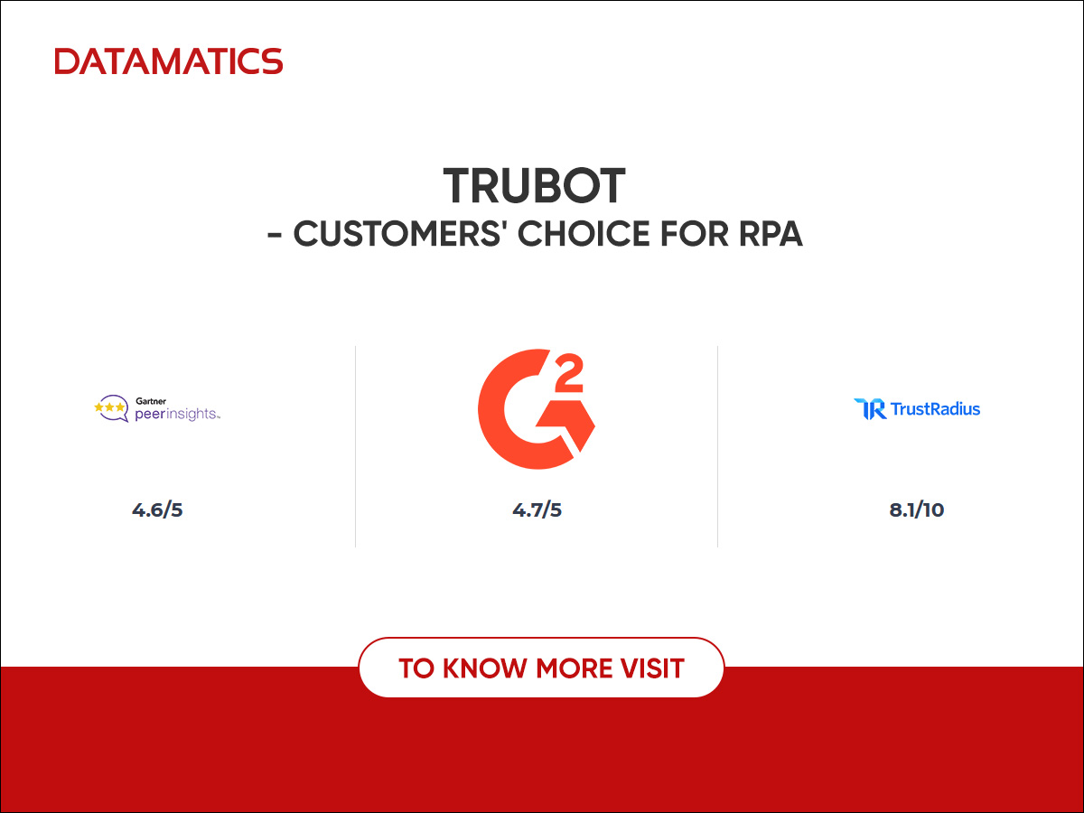 Datamatics's tweet image. Datamatics offers a host of services and products, and is recognized by a whole bunch of leading Analyst firms like Gartner, Everest, Forrester and many more...
To know more visit: bit.ly/3v1igvk 
#rpa #trubot #analysts #customerchoice #everest #forrester #gartner