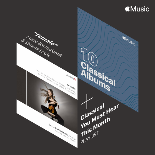 genuinclassics's tweet photo. The #debut of young violinist #LucieBartholomäi has been selected for @AppleMusic #top10 classical albums of the month https://t.co/GPDrS3A5Ik