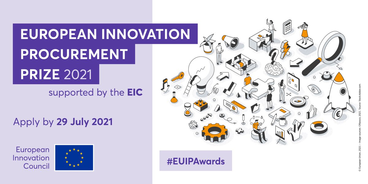 ¿Te interesa la compra pública de innovación?
1⃣ Edición de los European Innovation Procurement Awards🥇

🔸Más info sobre el proceso de solicitud, criterios de elegibilidad y adjudicación en este webinar de @EUeic  
➡️europa.eu/!mY78rU

#EUIPAwards #HorizonEU