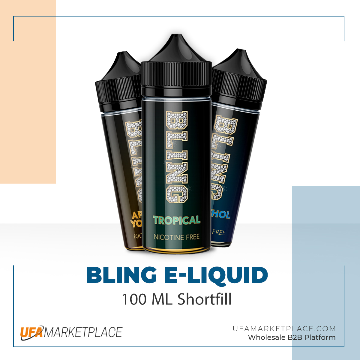 Bling e-liquids are now available at the most affordable prices on the UFA Marketplace.

Take a look at their delectable selection of vape e-liquids.
Visit: bit.ly/3gfSj5W
.
.
.
#UFAMarketplace #UFATrader #BlingEliquids #b2bmarketplace #vapedistributor #vape #EliquidsUK