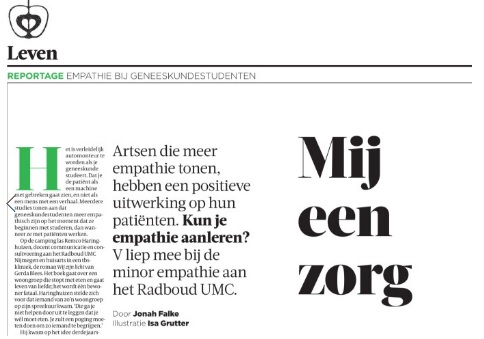 Kan dat? Een meer empathische arts door literatuur (geselecteerd door @JustSlacking <a href="/bieb024/">Bibliotheek Gelderland Zuid</a>)? <a href="/radboudumc/">Radboudumc</a> geneeskundestudenten volgden een keuzevak, <a href="/volkskrant/">de Volkskrant</a>'s Jonah Valke schreef een geweldig artikel, Isa Grutter maakte even zo mooie illustraties: volkskrant.nl/mensen/kun-je-…