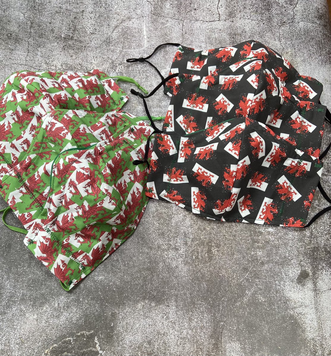RedRoosterDisco's tweet photo. @niawyncymraes I make Welsh washable face masks. https://t.co/sH8TUPB9qy