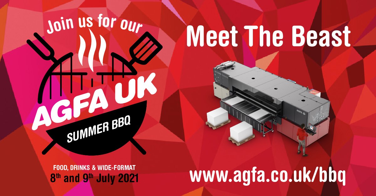 Meet The Beast
Jeti Tauro H3300 LED Series is our flagship #wideformat system, giving you unrivalled print quality at the highest productivity. Let us show you how The Beast can catapult your business to the next level. agfa.co.uk/bbq