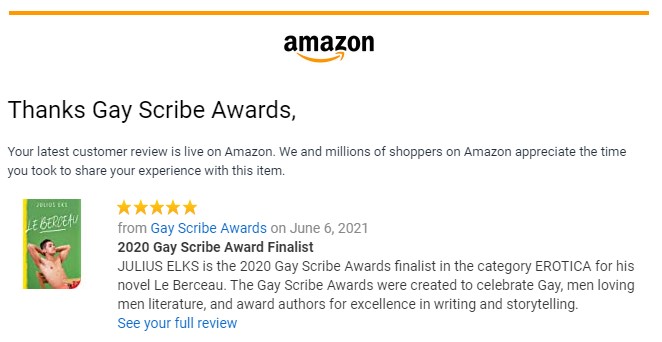 GayScribeAwards's tweet photo. @EksJulius https://t.co/AjpAXfsKQL