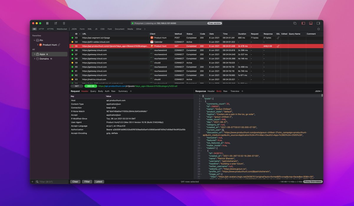 proxyman_app's tweet image. FYI, Proxyman works seamlessly on macOS 12 Monterey 😉

#proxyman #macOS12 #Monterey