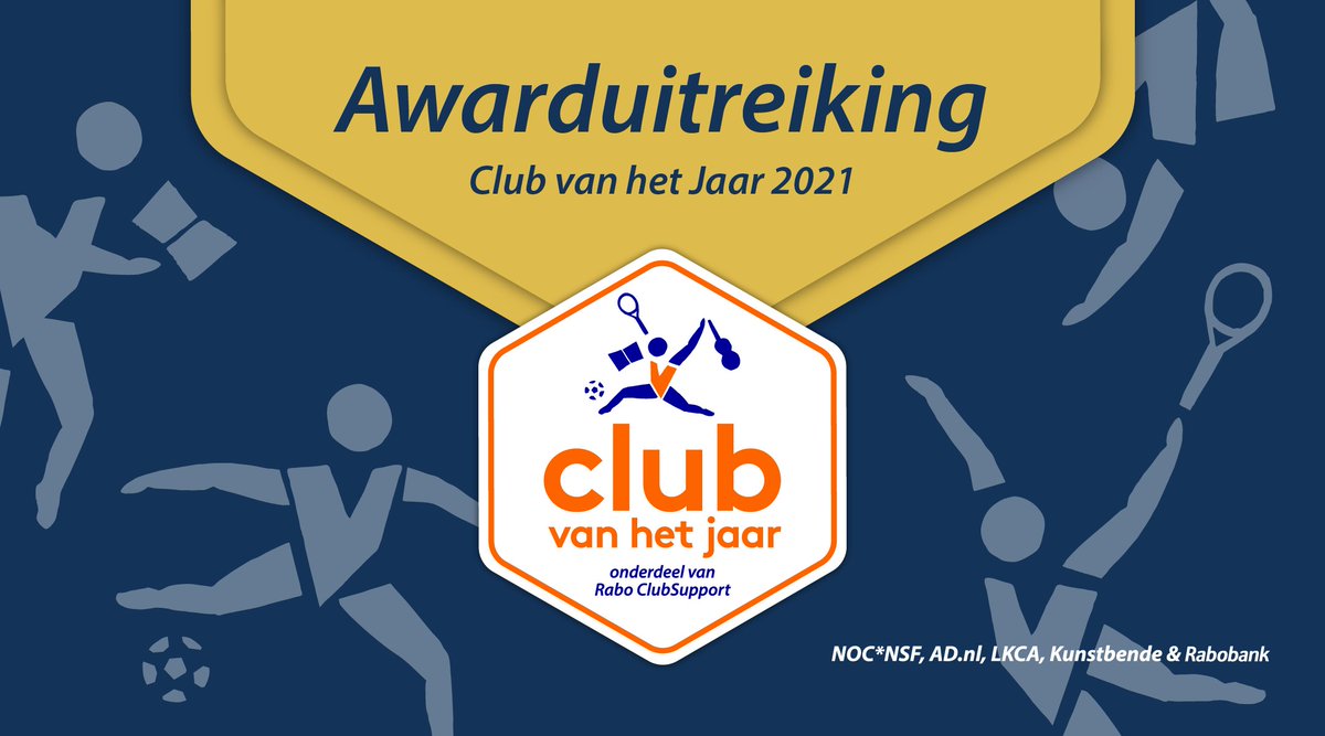 Morgenavond vindt de feestelijke awarduitreiking plaats. 🎉 Onze ambassadeurs <a href="/erbenwennemars/">Erben Wennemars</a> en <a href="/typhoon/">Typhoon</a> zullen dan de landelijke winnaars bekendmaken. Klik voor meer info over de livestream ⤵️

⏰ 9 juni 2021 van 20:00 tot 21:30
🔗 clubvanhetjaar.nl 

#raboclubsupport
