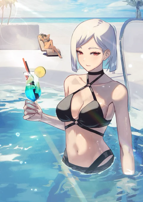 夏らしいイラストを描きました!#創作 