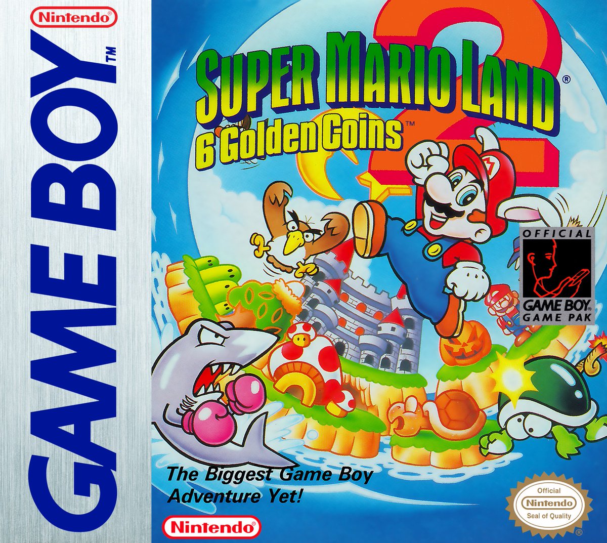 RetroGameGeeks's tweet photo. TRANSBOT TUESDAY: SUPER MARIO LAND 2 - 6 GOLDEN COINS This week he's heading back to 1992 to help Mario get his island back. A fantastic Game Boy platform game this also introduced Wario, did you ever reach the castles throne room? #retrogaming #Nintendo #Mario #GameBoy #gaming https://t.co/5Pvl65AjnS