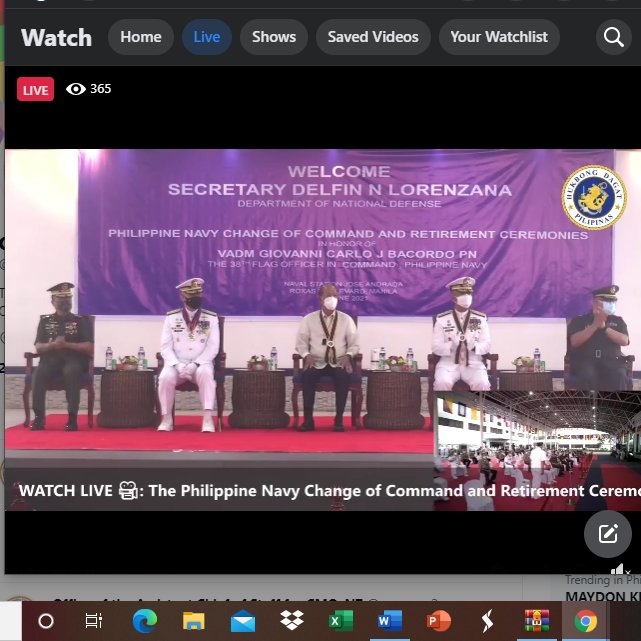 Secretary of National Defense Delfin Lorenzana arrives for the Change of Command and Retirement Ceremony of the Flag Officer in Command, <a href="/Philippine_Navy/">Philippine Navy</a> VADM GIOVANNI CARLO J BACORDO PN. #ModernandMultiCapablePHNavy