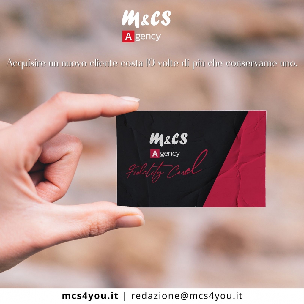 MCS4you's tweet image. &quot;Acquisire un nuovo cliente costa 10 volte di più che conservarne uno&quot;
Ecco perchè è importante aumentare la fidelizzazione con fidelity card
di nuova generazione. Abbi cura della relazione con il tuo cliente con #CARDSOLUTION.
Info: 📳 0280888406
💻 cardsolution.info