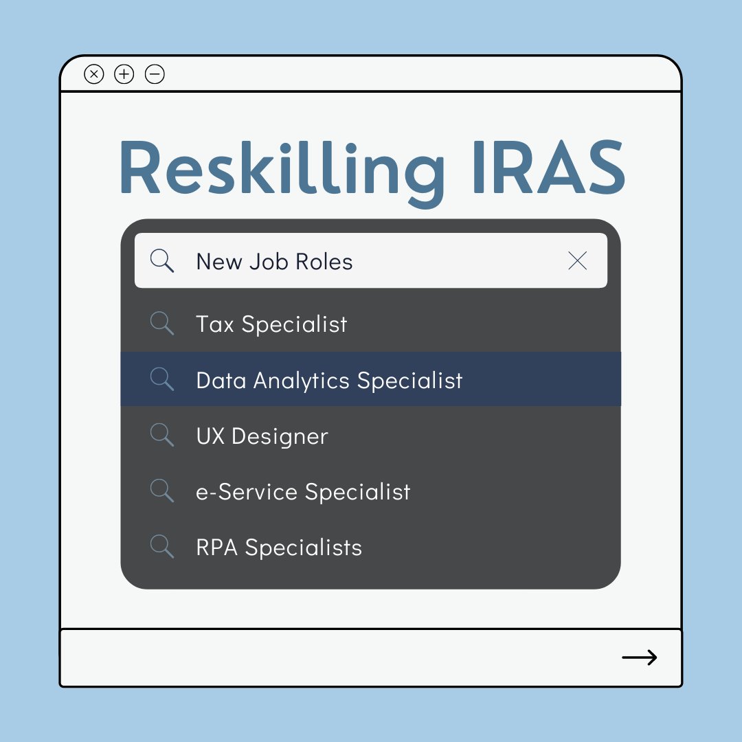 Iras On Twitter We Recently Introduced 5 New Job Roles In Our Taxpayer Services Division To Create The Customer Centre Of The Future To Take On These Roles Our Officers Have Upskilled
