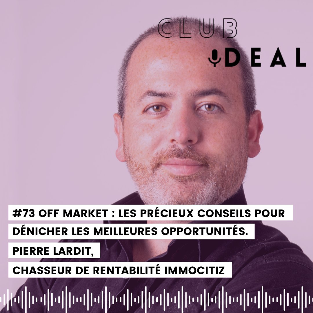 Comment trouver les meilleures opportunités immobilières sans passer par les annonces ? 🤔
👉 podcast.ausha.co/clubdeal-par-l… #immobilier #investissementimmobilier #podcastimmobilier