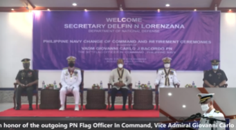 CAPT TRINIDAD PN is now reading the relief and designation orders. #ModernandMultiCapablePHNavy