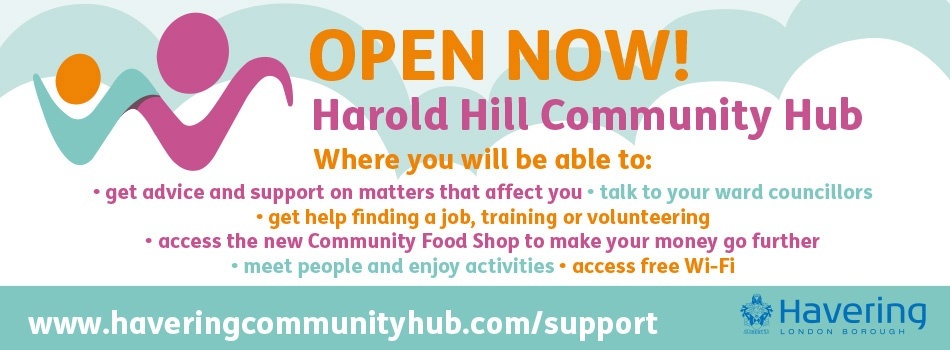 LBofHavering's tweet photo. The community hub is part of the new way the council is delivering services locally, to make it easier for you to get the support you need.

Open today 1-5pm, at the old Housing office, Chippenham Rd.

https://t.co/zHZZjzjmcw https://t.co/GApCw1i9D1