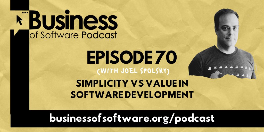 bosconference's tweet photo. You have heard the name Stack Overflow in the news, you probably also hear Joel Spolsky being mentioned in a lot of software discussions. Hear from the man himself: @spolsky talks Simplicity vs Value in Software Development at #BoSConf on the #BoSpodcast : https://t.co/M3avJ4mXcB https://t.co/jQjja97g9e