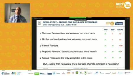 BIETAIQS's tweet photo. Now on live:
Shelf-life extension beyond fermentation @ambanellim 
CEO at @HiFoodSpA  #biet21 https://t.co/BxFnpTHZUc