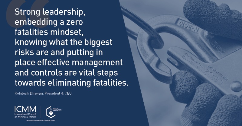 ICMM_com's tweet photo. Today, ICMM has published a report showing the safety performance of its members in 2020. @RohiteshDhawan

Learn more below.
