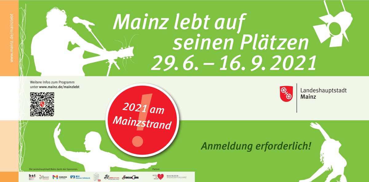 #Mainzlebt am #DemokratieDienstag: Das Kulturangebot 'Mainz lebt auf seinen Plätzen' beginnt in wenigen Wochen! Wir sind mit einem Meenzer #ScienceSchoppe zu Gast am #Mainzstrand: 1/2