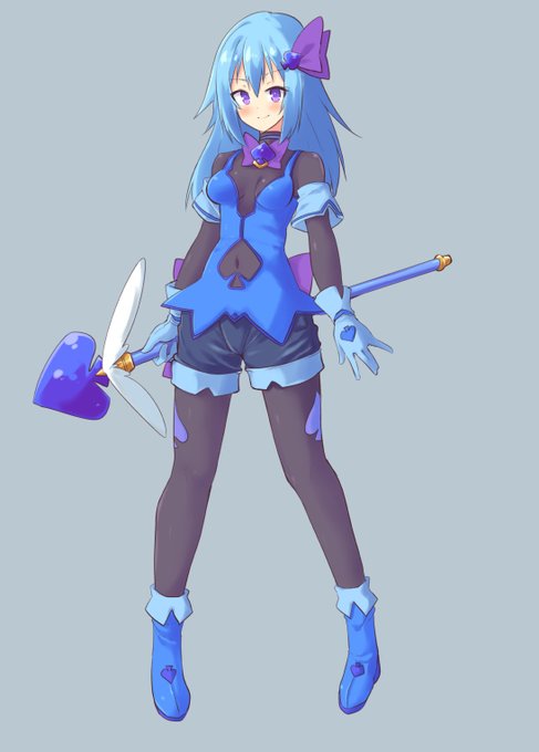 次回作のサブのヒロインちゃん。
出番ちょっとだけども、立ち絵は必要なので変身後だけ作ってる。 