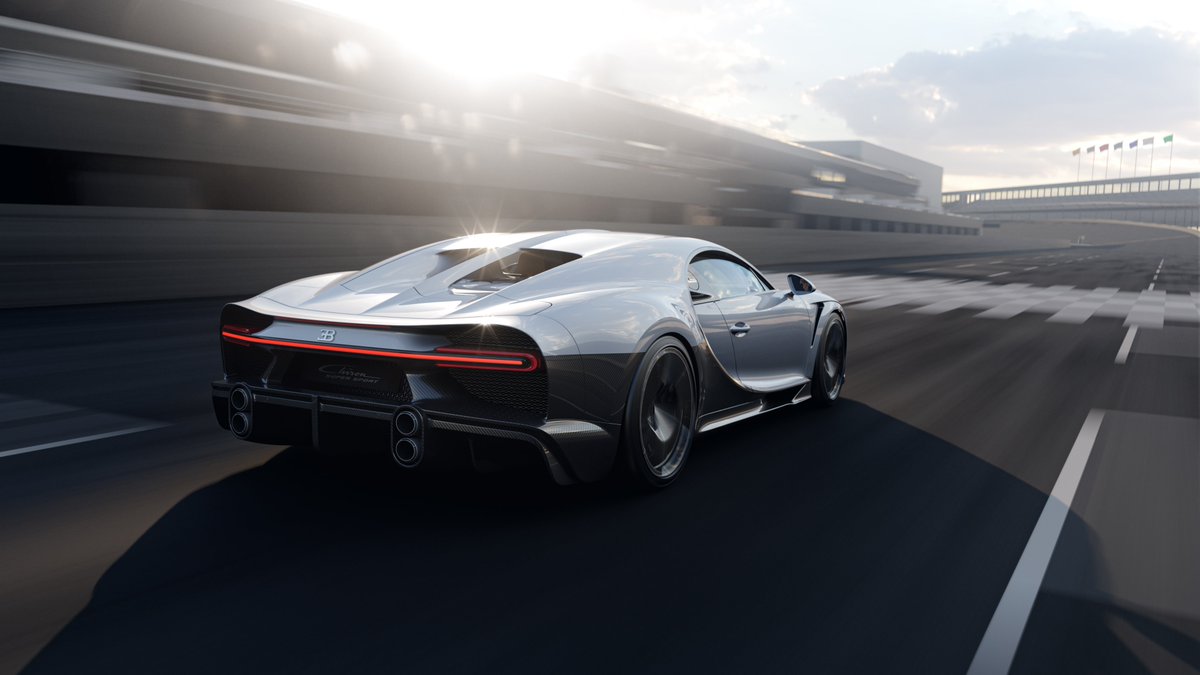 viewsfrance's tweet photo. Bugatti a dévoilé la Chiron Super Sport 🏁

De 0 à 200 kilomètres en 5,8 secondes. https://t.co/H0mjy2mwAB