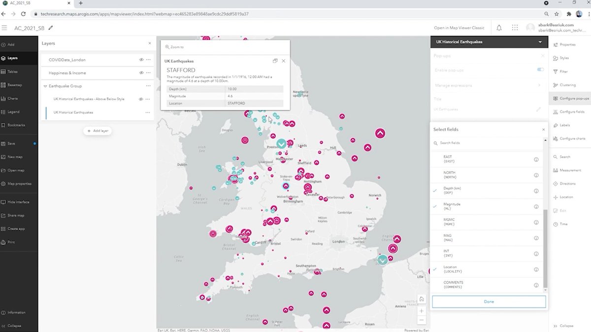 GIS4Schools's tweet image. Nice demo from @barkmap at the Esri UK Annual Conference showing the new above and below Smart Mapping functions in the new Map Viewer. Plus the ability to easily choose colour blind friendly palettes #EsriUKAC #geographyteacher