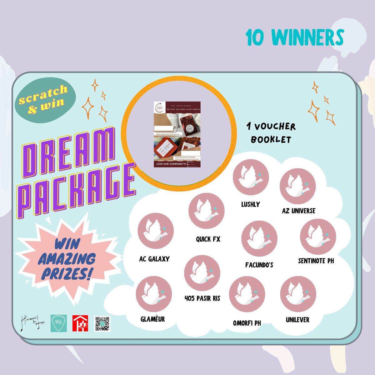 MINTRiffs's tweet photo. Announcement! ✨

Here are you Dream Package Winners, Congratulations! 

Watch out as we will be messaging you via email/messenger/text message regarding the shipping of the prizes, thank you! ❤️✨

#HARMONIESFORHOPE
#MINTRiffsConcert2021
#MINTRiffs https://t.co/6NS6oakGrv