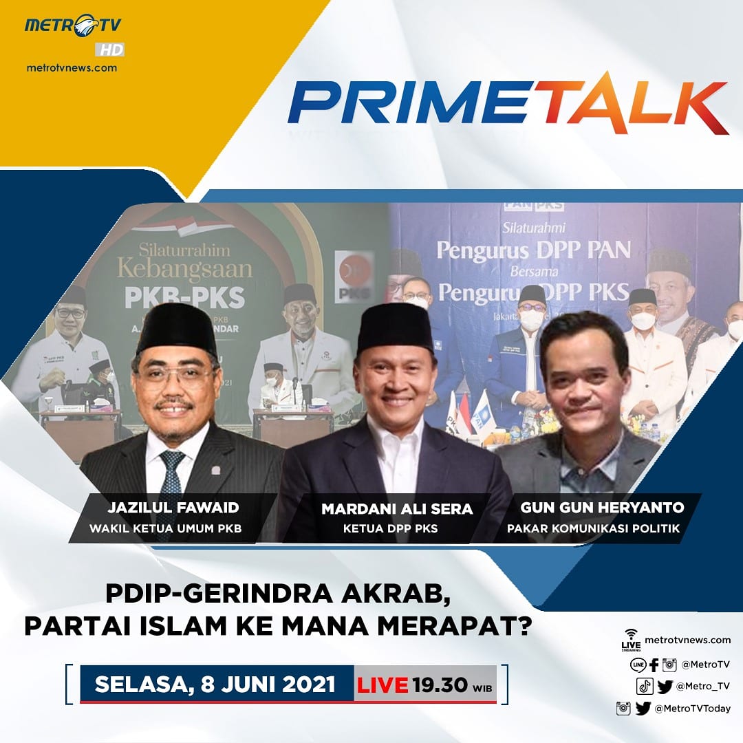 Jazilul Fawaid Sq On Twitter Saksikan Primetalk Pdip Gerindra Akrab Partai Islam Ke Mana Merapat Saksikan Langsung Mlm Ini Pukul 19 30 Wib Https T Co W2gebjqyc3