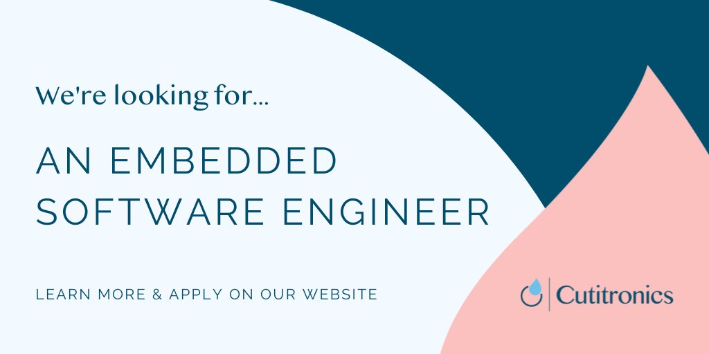 We're hiring! Would you like to join a fast paced and ambitious company? We are looking for an experienced Embedded Software Engineer to join us in this newly created role. 

Learn more: cutitronics.com/about-us/caree…