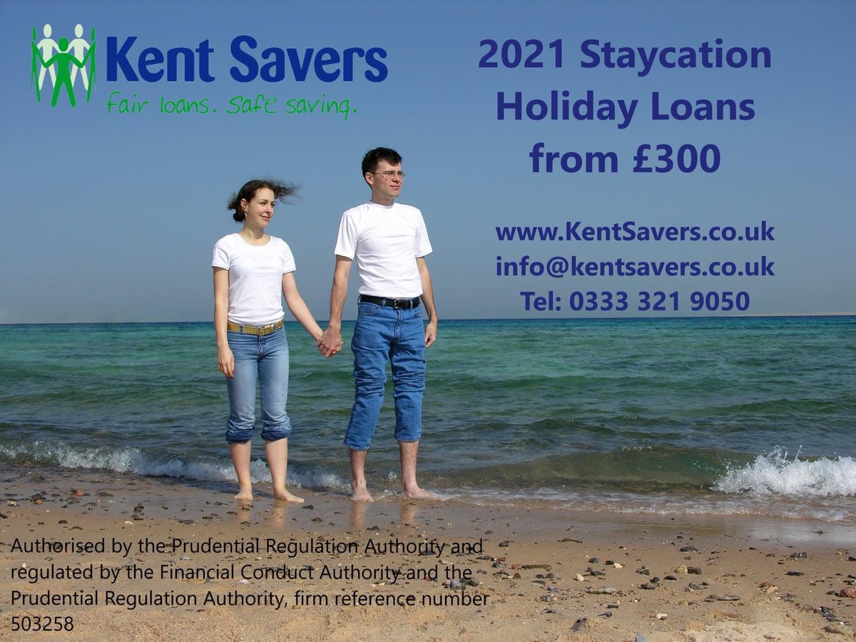 😎Planning a Staycation?😎
Need to borrow to spread the cost? 
Consider your local Credit Union.
If you live or work in #Kent #Medway or #Bexley you're eligible to join and borrow from Kent Savers; it's easy to apply online from our website: KentSavers.co.uk