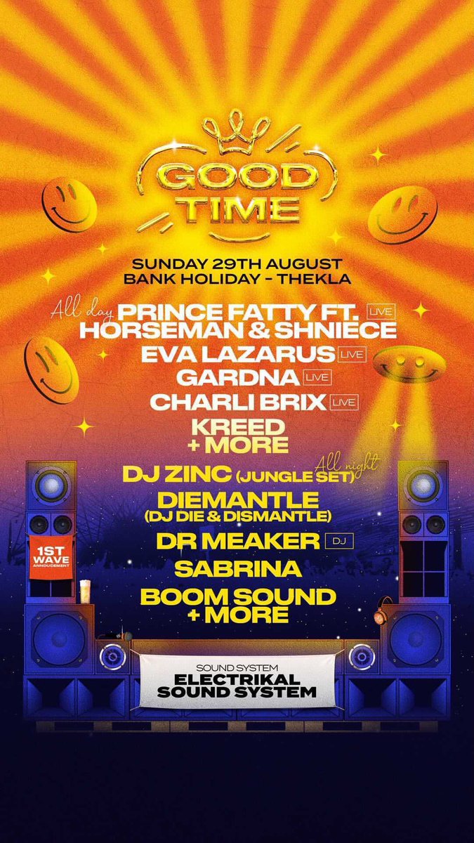 Looking forward to DJing at Gardna’s “Good Time” party at Bristol Thekla. I’ll be playing the night event.. 🔥🔥🔥

Grab ya tickets here: 
skiddle.com/whats-on/Brist…
