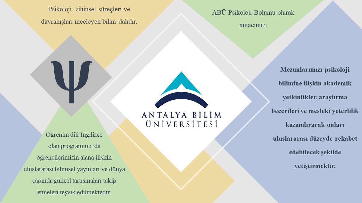 ABÜ Psikoloji Bölümü olarak üniversite sınavı yaklaşan öğrencilere başarılar dileriz. #antalyabilimüniversitesi #psikoloji #yks