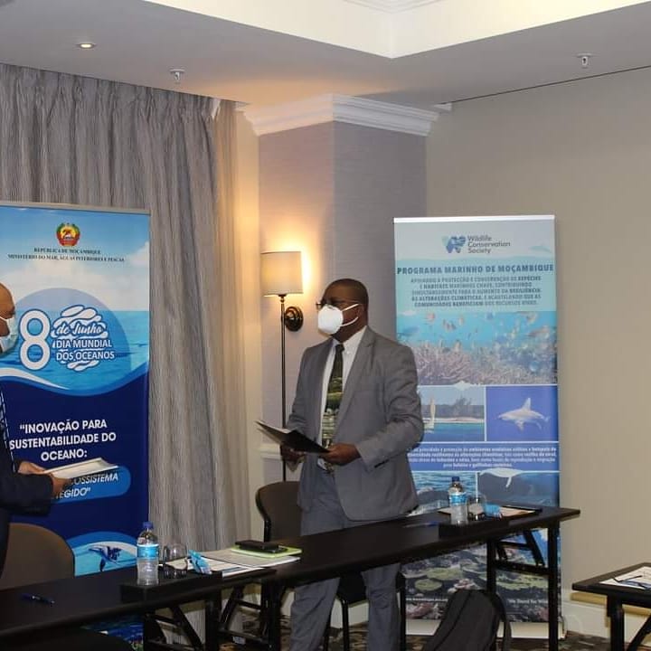 WCSMozambique's tweet photo. A WCS assinou hoje (8 de Junho), em Maputo, um memorando de entendimento com o Ministério do Mar, Águas Interiores e Pescas (MIMAIP) no âmbito da elaboração do plano de ordenamento do espaço marítimo (POEM).
#wcsmocambique
#mimaip
#DiaMundialOceanos https://t.co/cFdEf8Cs1S